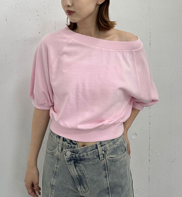 archives「ピグメントオフショルスウェット」|Tシャツ・カットソー|