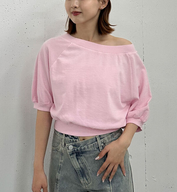 archives「ピグメントオフショルスウェット」|Tシャツ・カットソー|