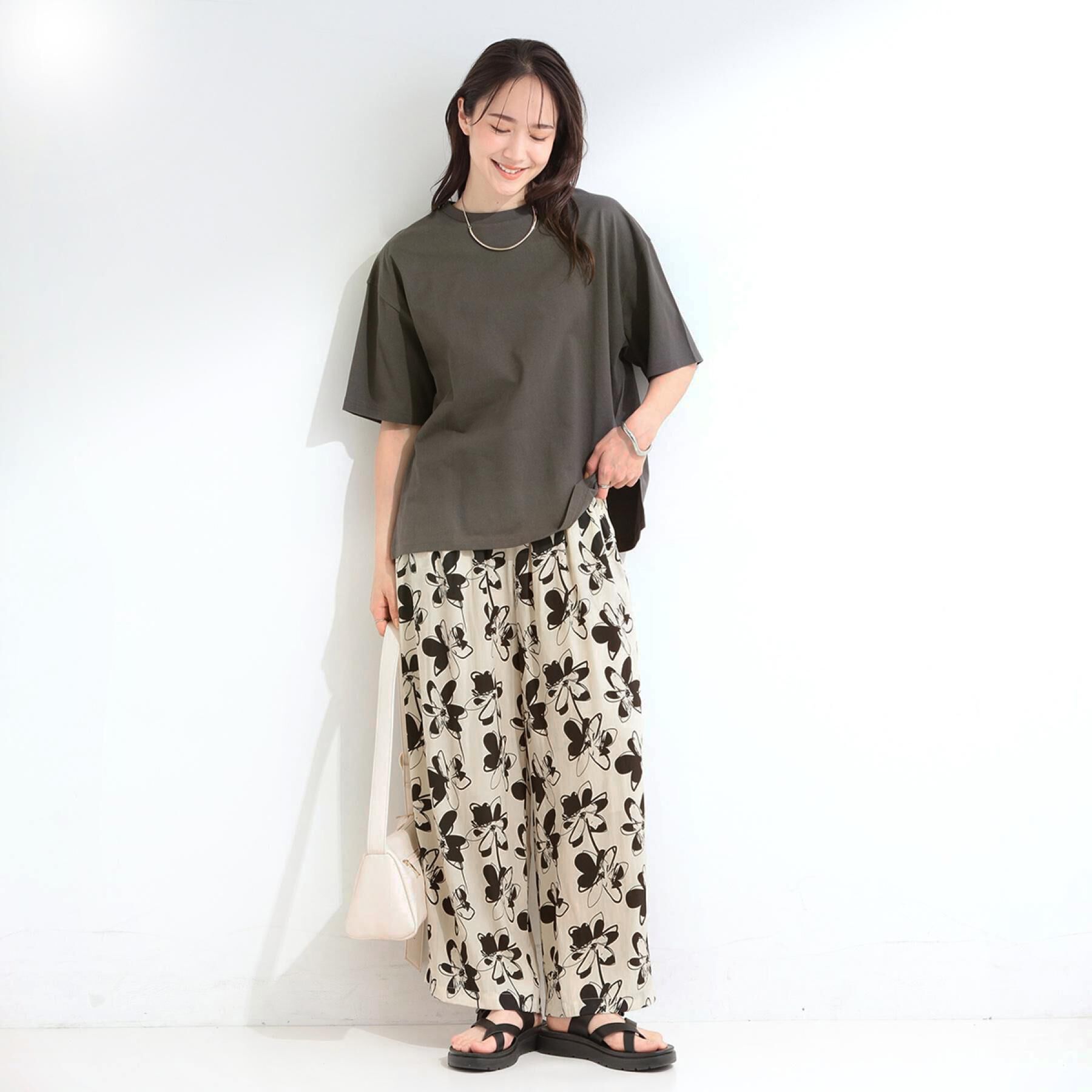 SHOO･LA･RUE「【綿100%/S-LL/プチプラ】ゆるシルエット シンプルTシャツ」|Tシャツ・カットソー|