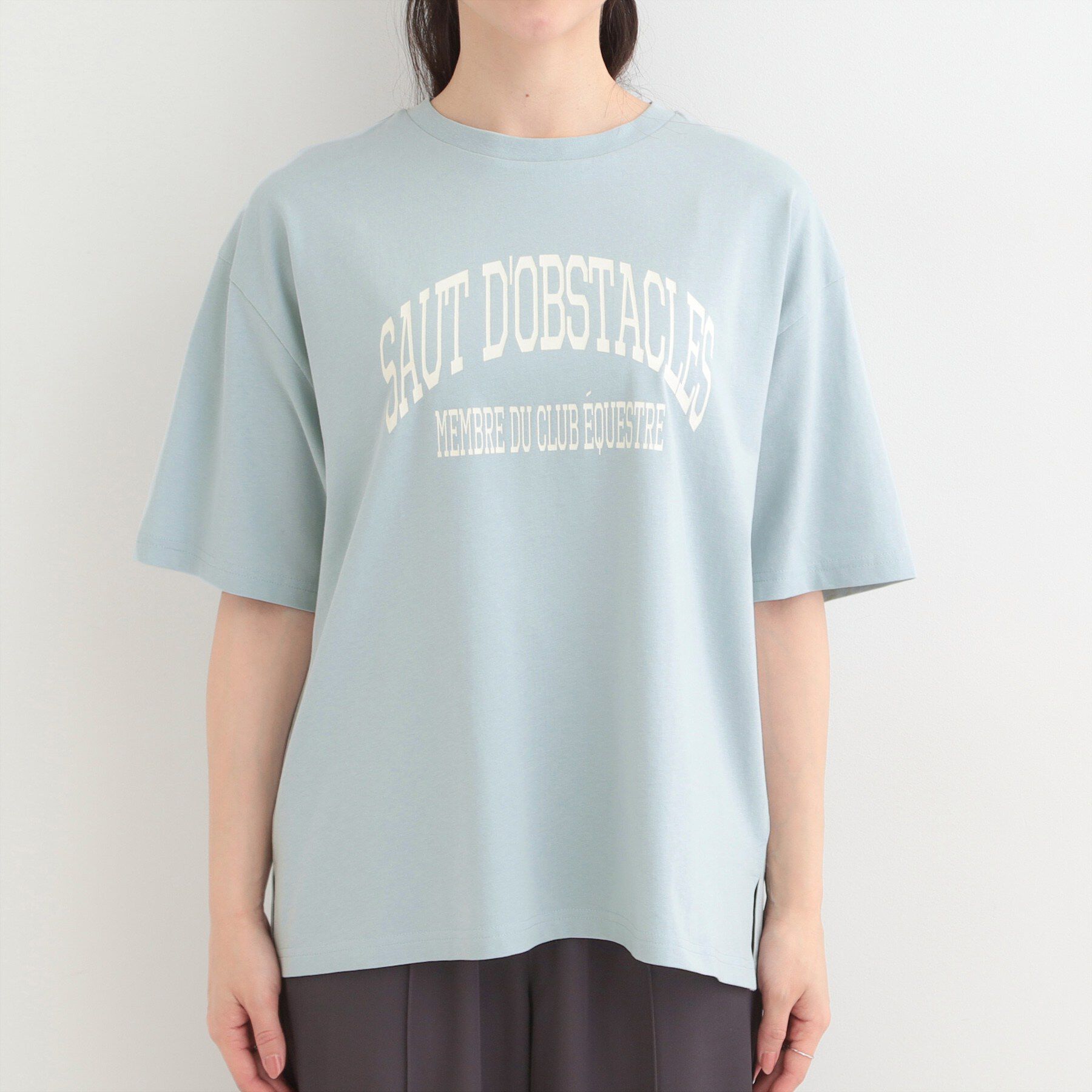 SHOO･LA･RUE「【綿100%/S-LL/プチプラ】ゆるシルエット シンプルTシャツ」|Tシャツ・カットソー|