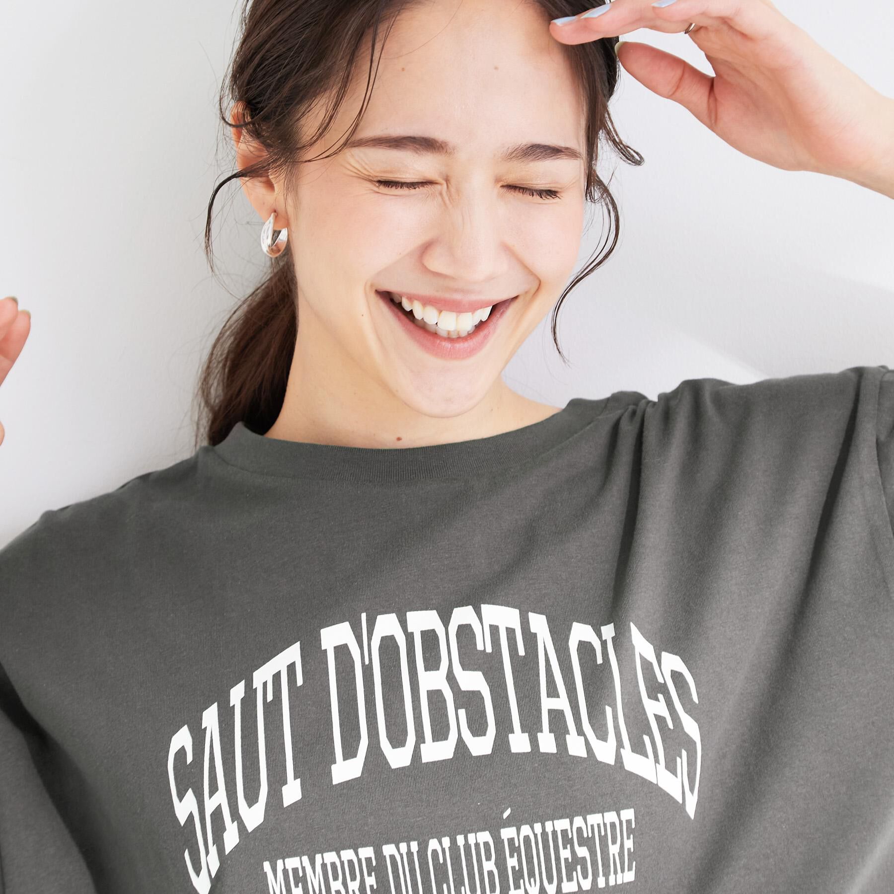SHOO･LA･RUE「【綿100%/S-LL/プチプラ】ゆるシルエット シンプルTシャツ」|Tシャツ・カットソー|