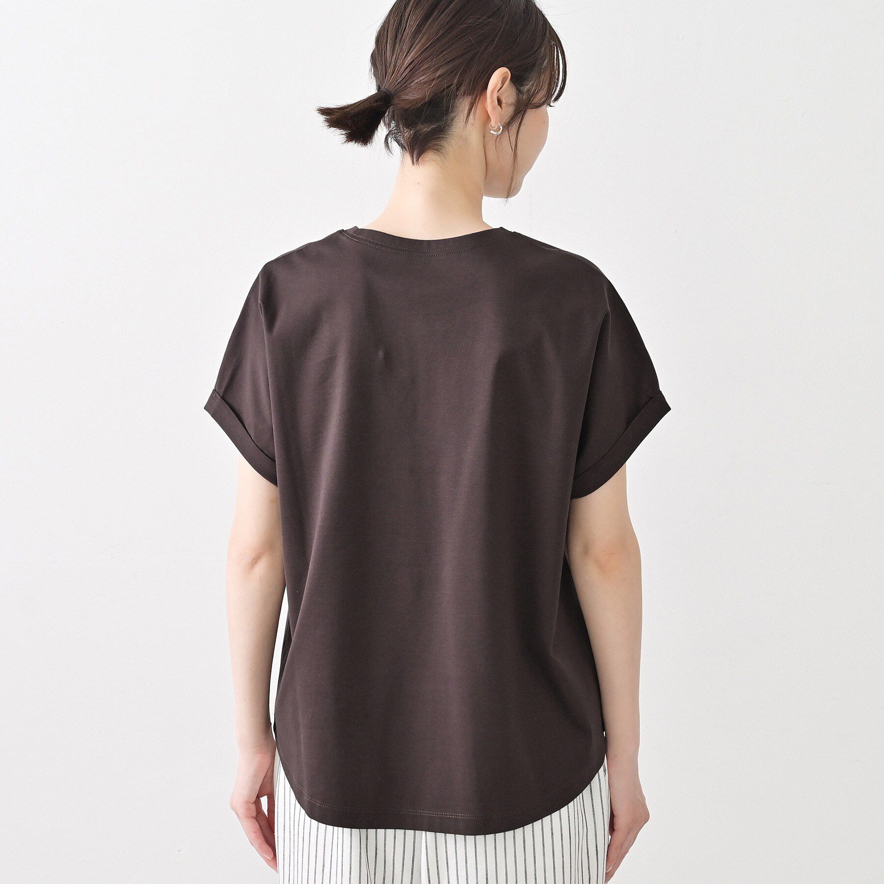 Dessin「【洗える】美光沢カットソーロゴTシャツ」|Tシャツ・カットソー|