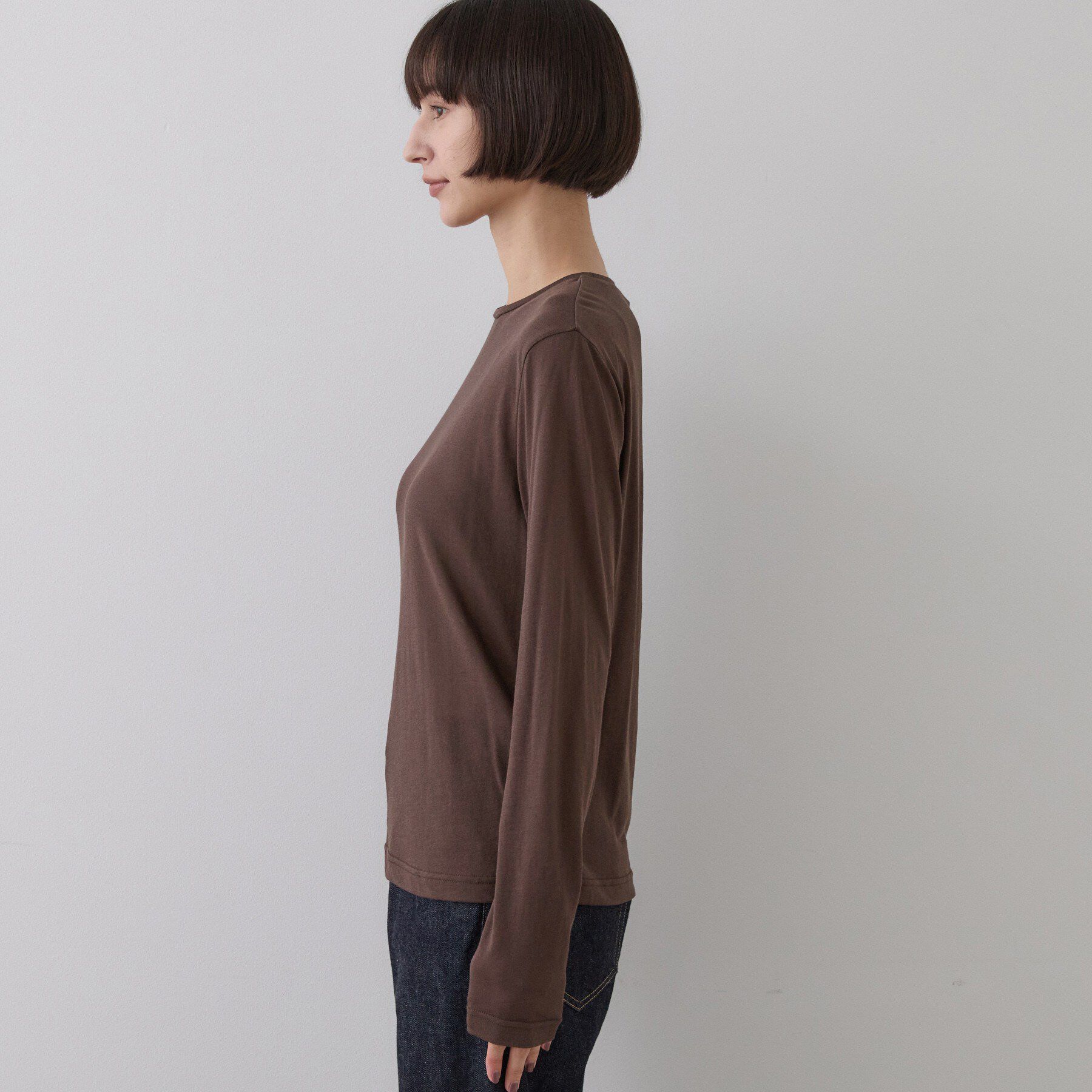 Dessin「クルーネックシアーロングTシャツ」|Tシャツ・カットソー|