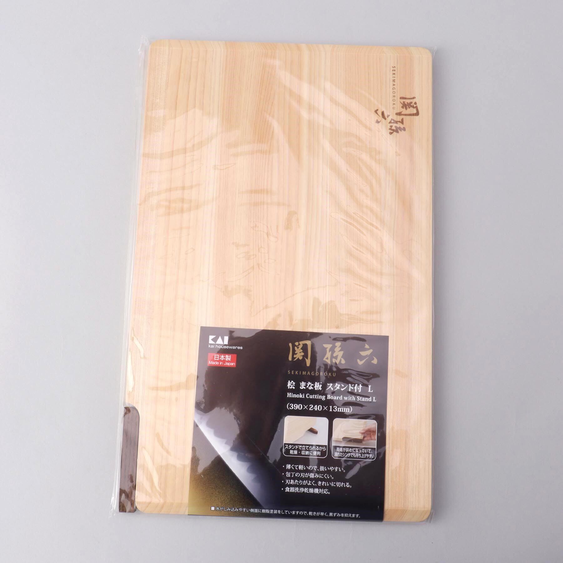 212 KITCHEN STORE「関孫六 桧 まな板 スタンド付 L 390&times;240 ＜関孫六 ＞」|食器・キッチングッズ|