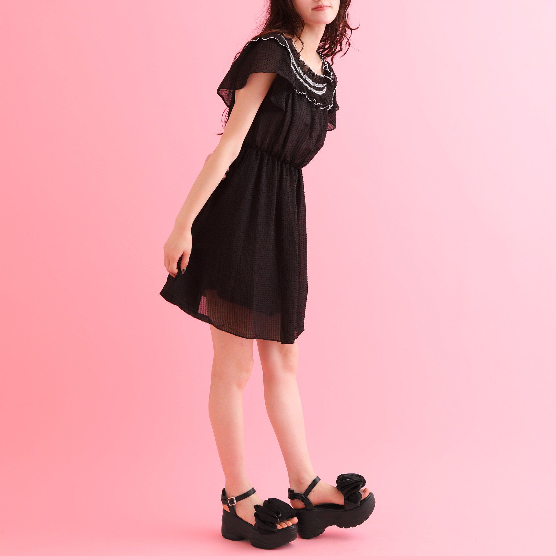 csT&P「厚底ビックシフォンサンダル」|サンダル|