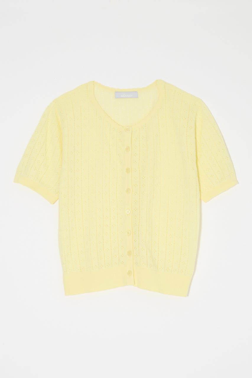MOUSSY「EYELET KNIT カーディガン」|ニット・セーター|
