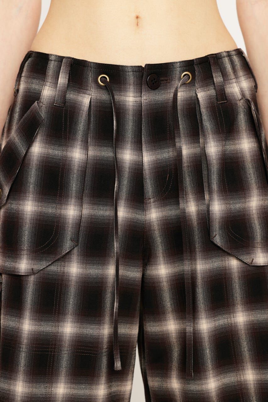 SLY「DAMAGE LACE CHECK MIDDLE パンツ」|その他|