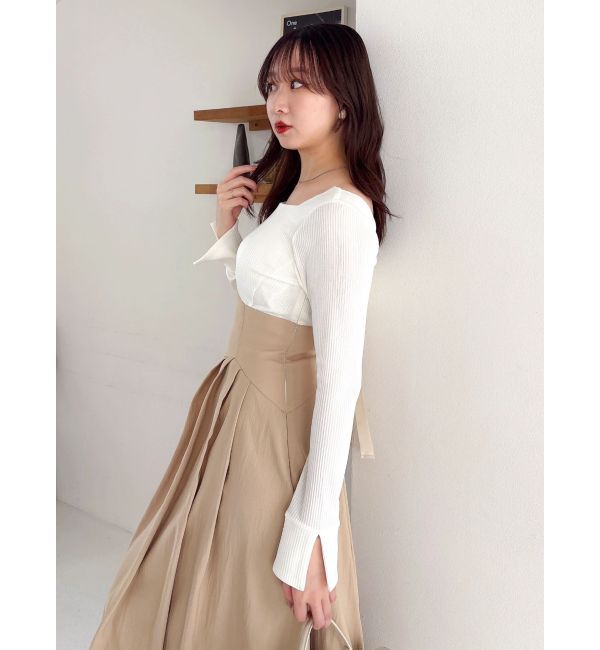 dazzlin「カットドッキングタックバルーンワンピース」|ワンピース|