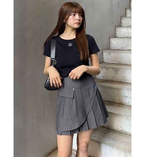 MURUA「カットオフアシメプリーツスカート」|スカート|