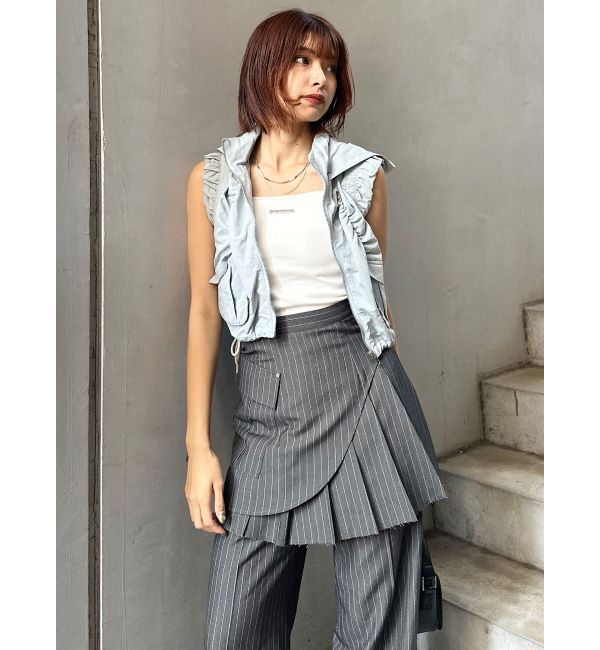 MURUA「カットオフアシメプリーツスカート」|スカート|