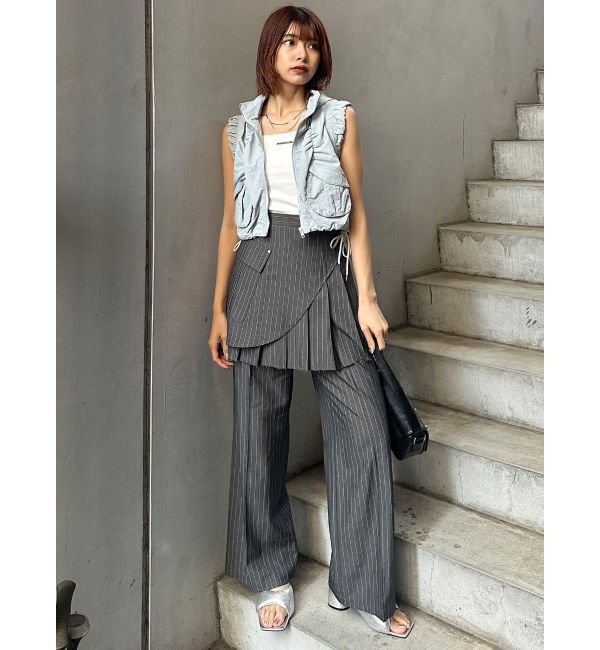 MURUA「カットオフアシメプリーツスカート」|スカート|