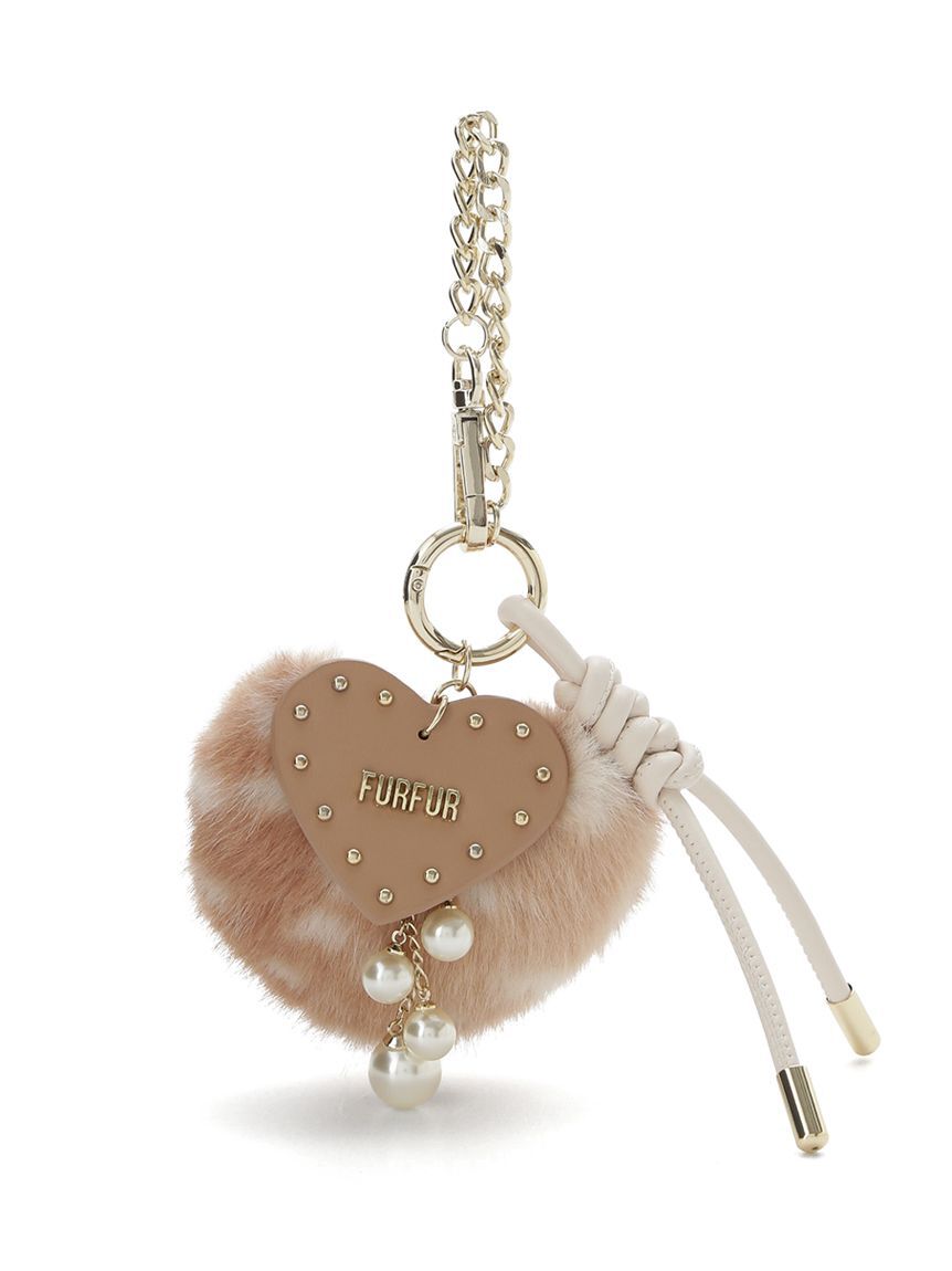 FURFUR「【限定カラー】エコファーハートチャーム」|キーケース|ANIMAL