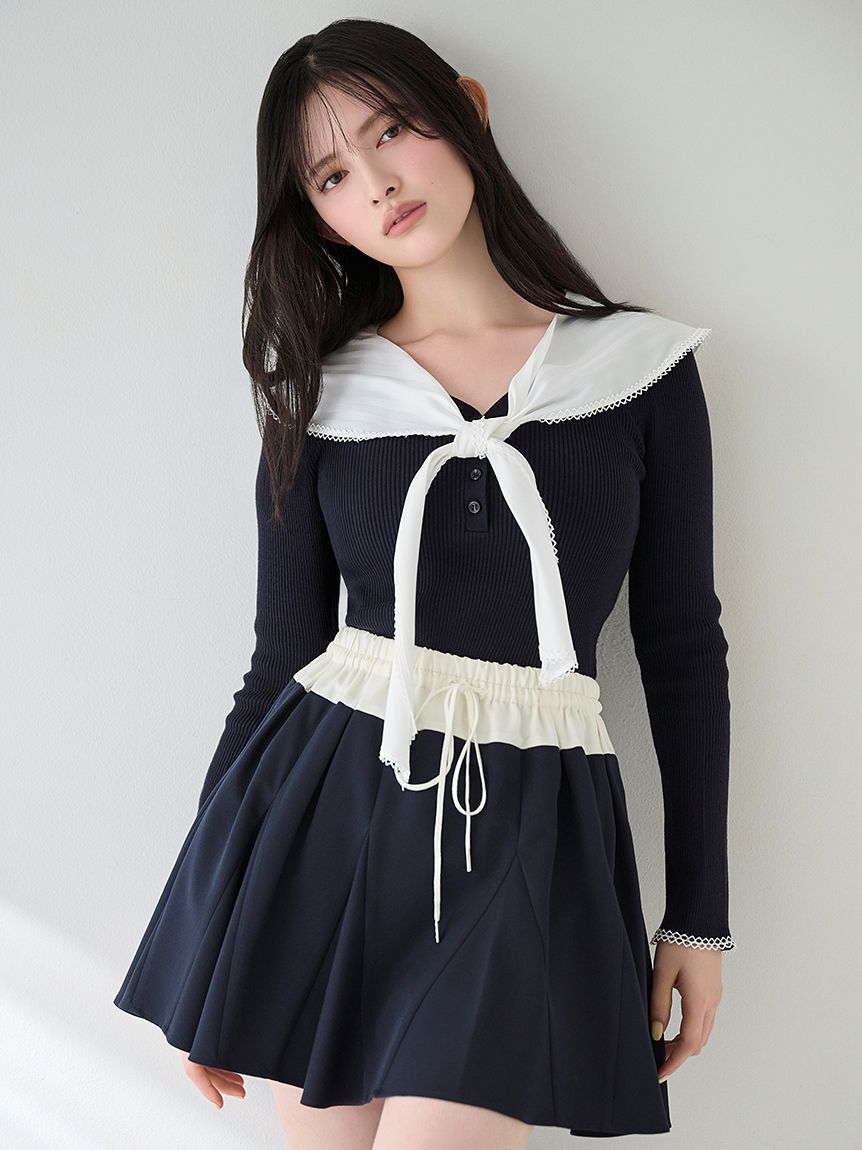 SNIDEL「フレアミニスカショーパン」|その他|NVY
