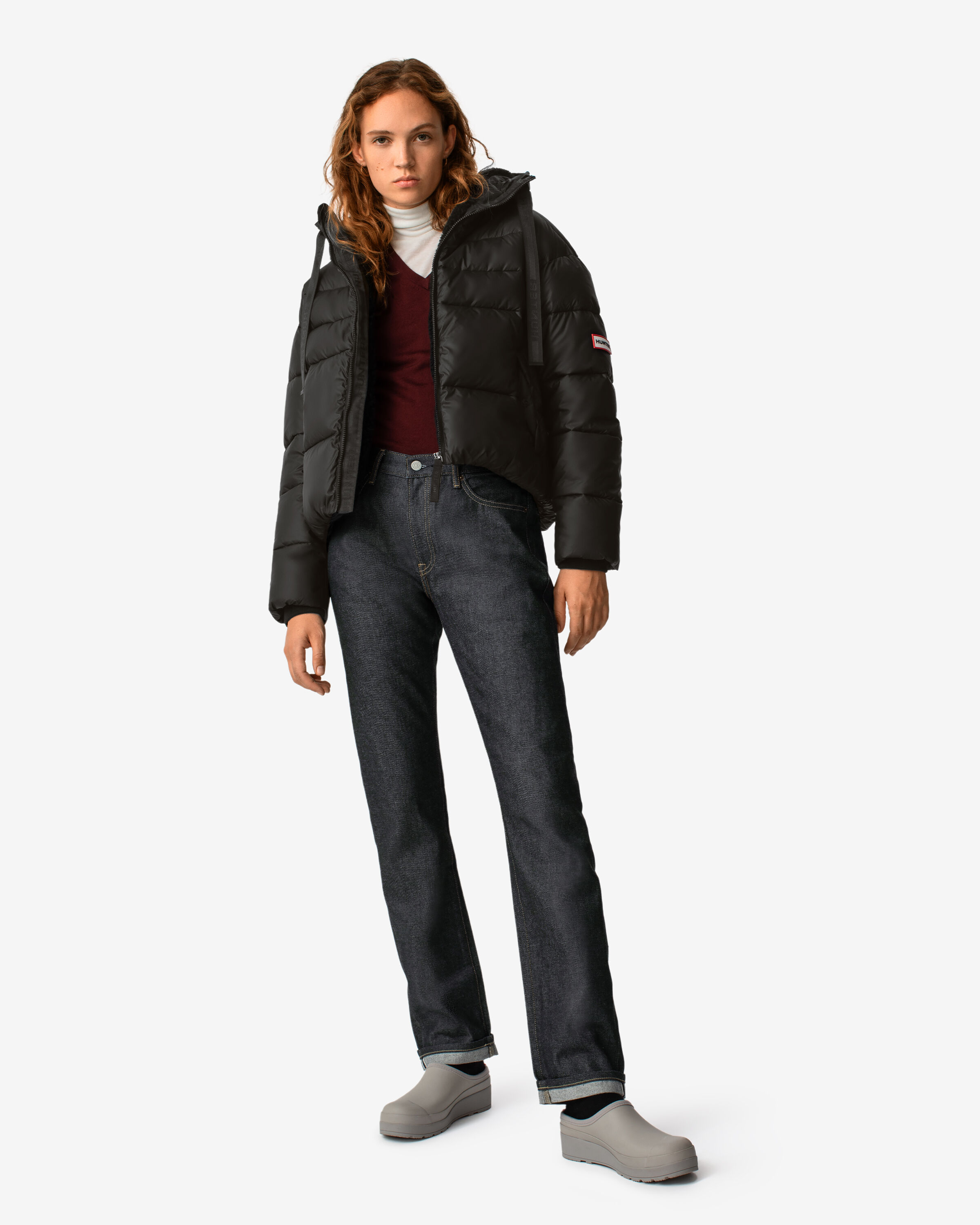 HUNTER「WOMENS INTREPID SHORT PUFFER」|ダウン|