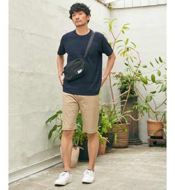 ikka「ニットコンビポンチTシャツ」|Tシャツ・カットソー|