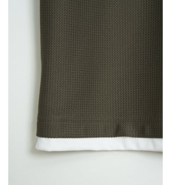 ikka「【接触冷感／吸水速乾】ヘリンボンキーネックフェイクベストTシャツ【親子おそろい】」|Tシャツ・カットソー|