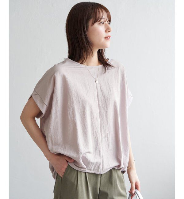 ikka「冷感鹿の子センターシームタックプルオーバー」|その他|