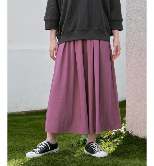 ikka「ビンテージツイルタックスカーチョ」|その他|スモーキーピンク