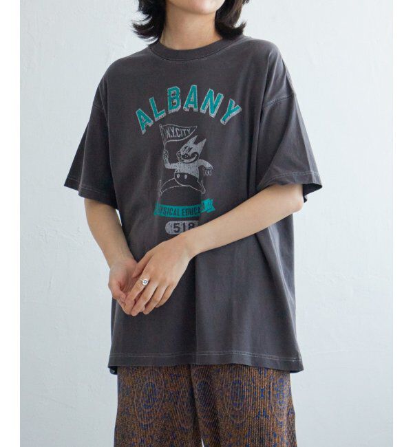 VENCE share style「キャラプリントTシャツ」|Tシャツ・カットソー|チャコール