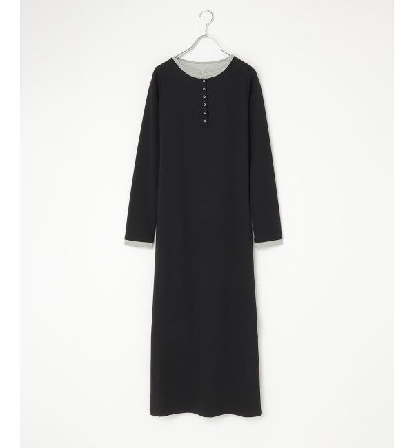 VENCE share style「レイヤードヘンリーネックロングワンピース」|ワンピース|