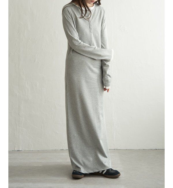 VENCE share style「レイヤードヘンリーネックロングワンピース」|ワンピース|