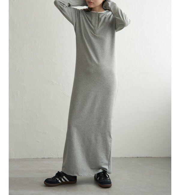 VENCE share style「レイヤードヘンリーネックロングワンピース」|ワンピース|