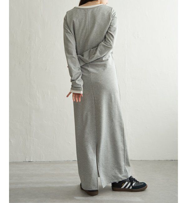 VENCE share style「レイヤードヘンリーネックロングワンピース」|ワンピース|