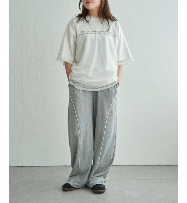 VENCE share style「【2点セット】Tシャツ&times;チュールトップス」|Tシャツ・カットソー|