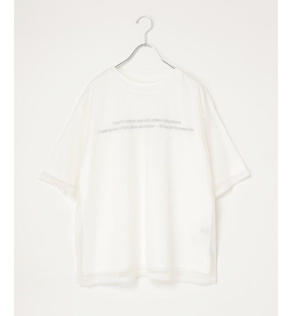 VENCE share style「【2点セット】Tシャツ&times;チュールトップス」|Tシャツ・カットソー|