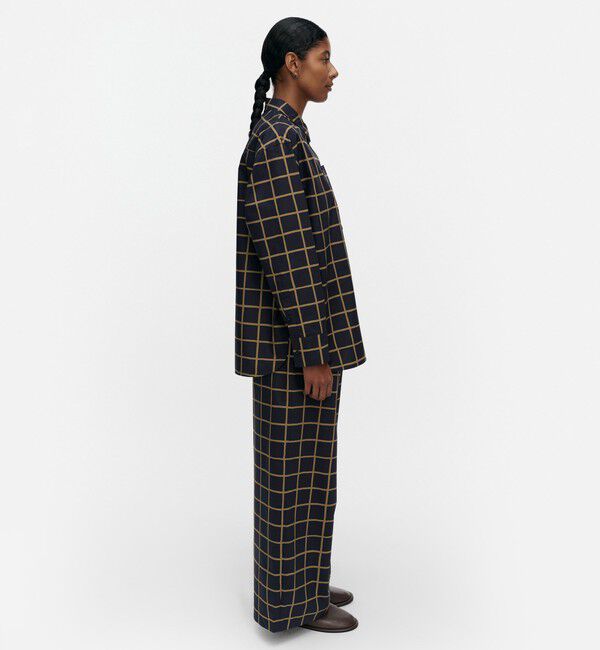 Marimekko「Tahdella Iso Ruutu シャツ」|シャツ・ブラウス|