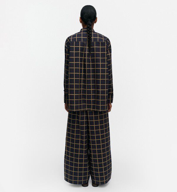 Marimekko「Tahdella Iso Ruutu シャツ」|シャツ・ブラウス|