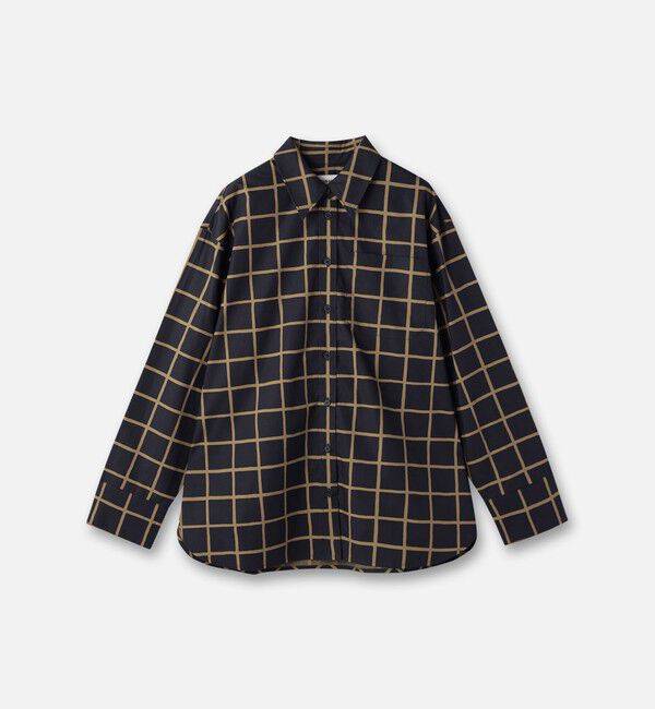 Marimekko「Tahdella Iso Ruutu シャツ」|シャツ・ブラウス|