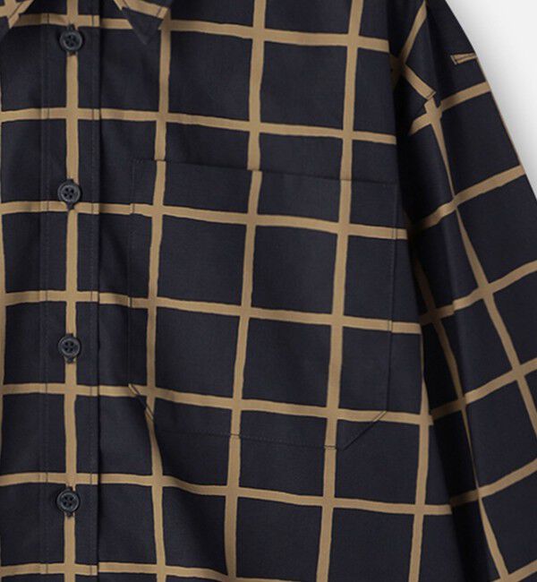 Marimekko「Tahdella Iso Ruutu シャツ」|シャツ・ブラウス|