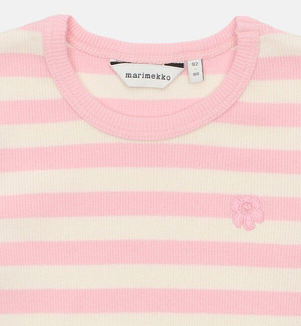 Marimekko「【kids】Innostaa Tasaraita Unikko Ⅱ カットソー」|その他|