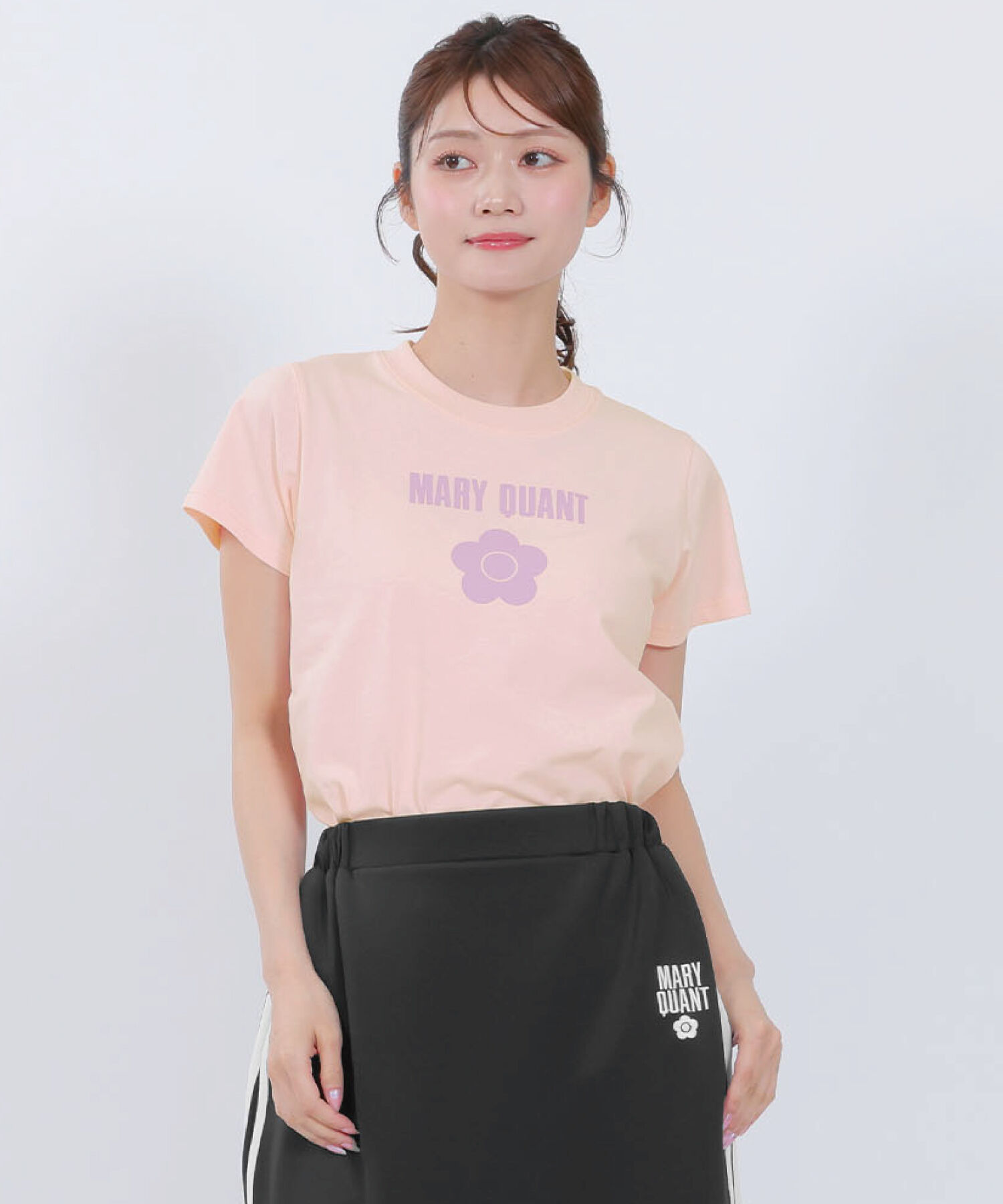 MARY QUANT「ベーシックロゴ Tシャツ」|Tシャツ・カットソー|ピンク