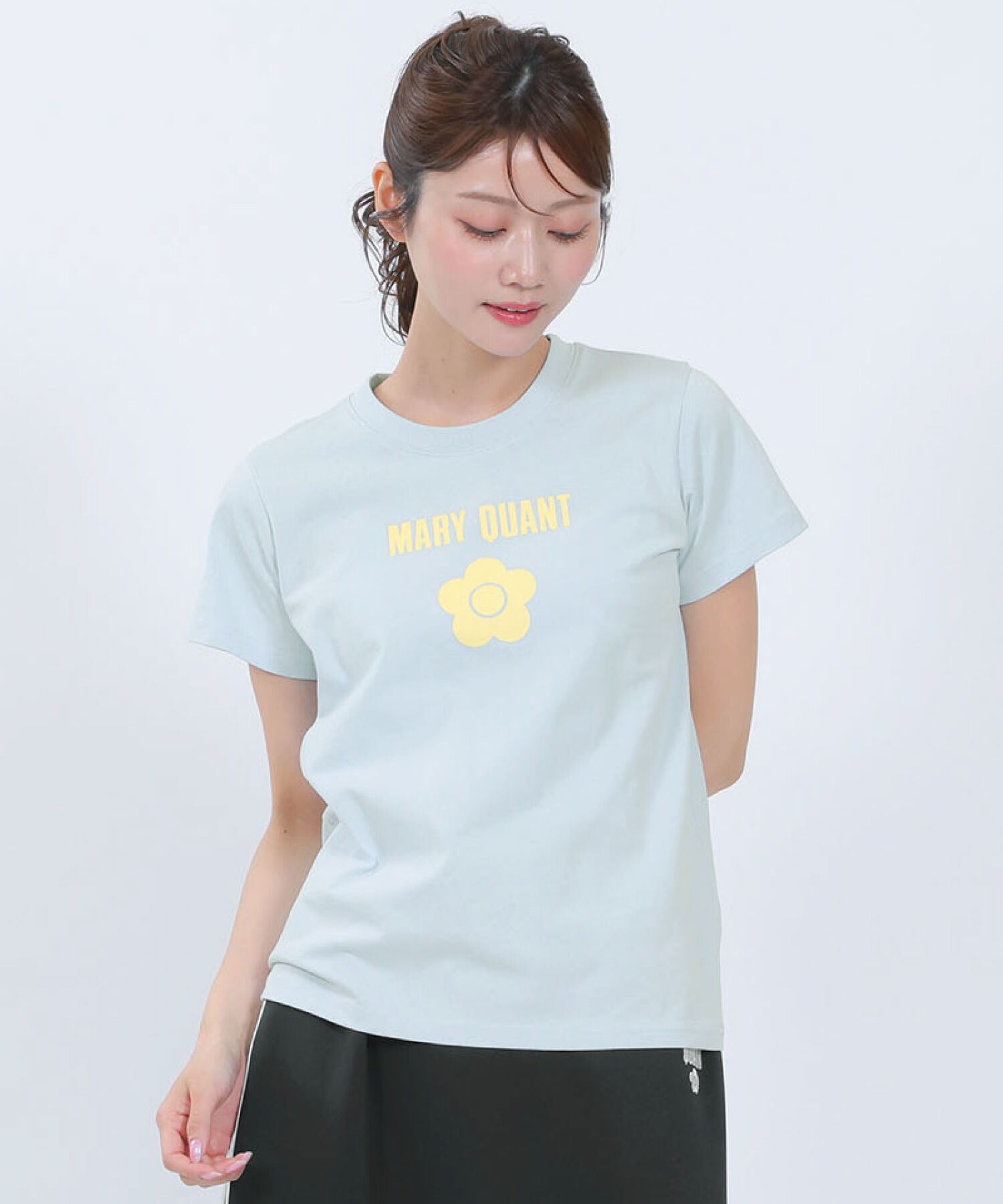 MARY QUANT「ベーシックロゴ Tシャツ」|Tシャツ・カットソー|ブルー