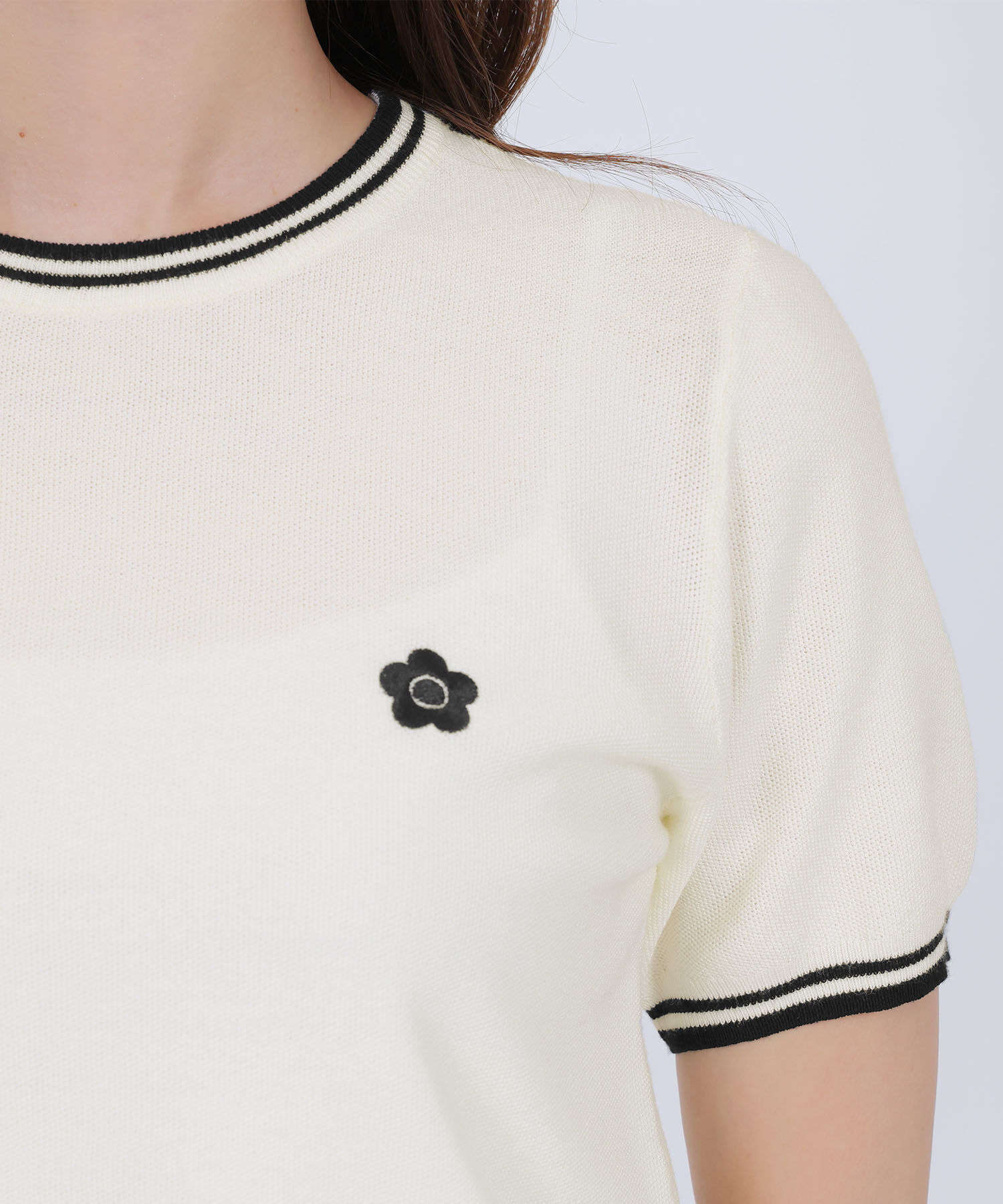 MARY QUANT「ラインニット プルオーバー」|ニット・セーター|