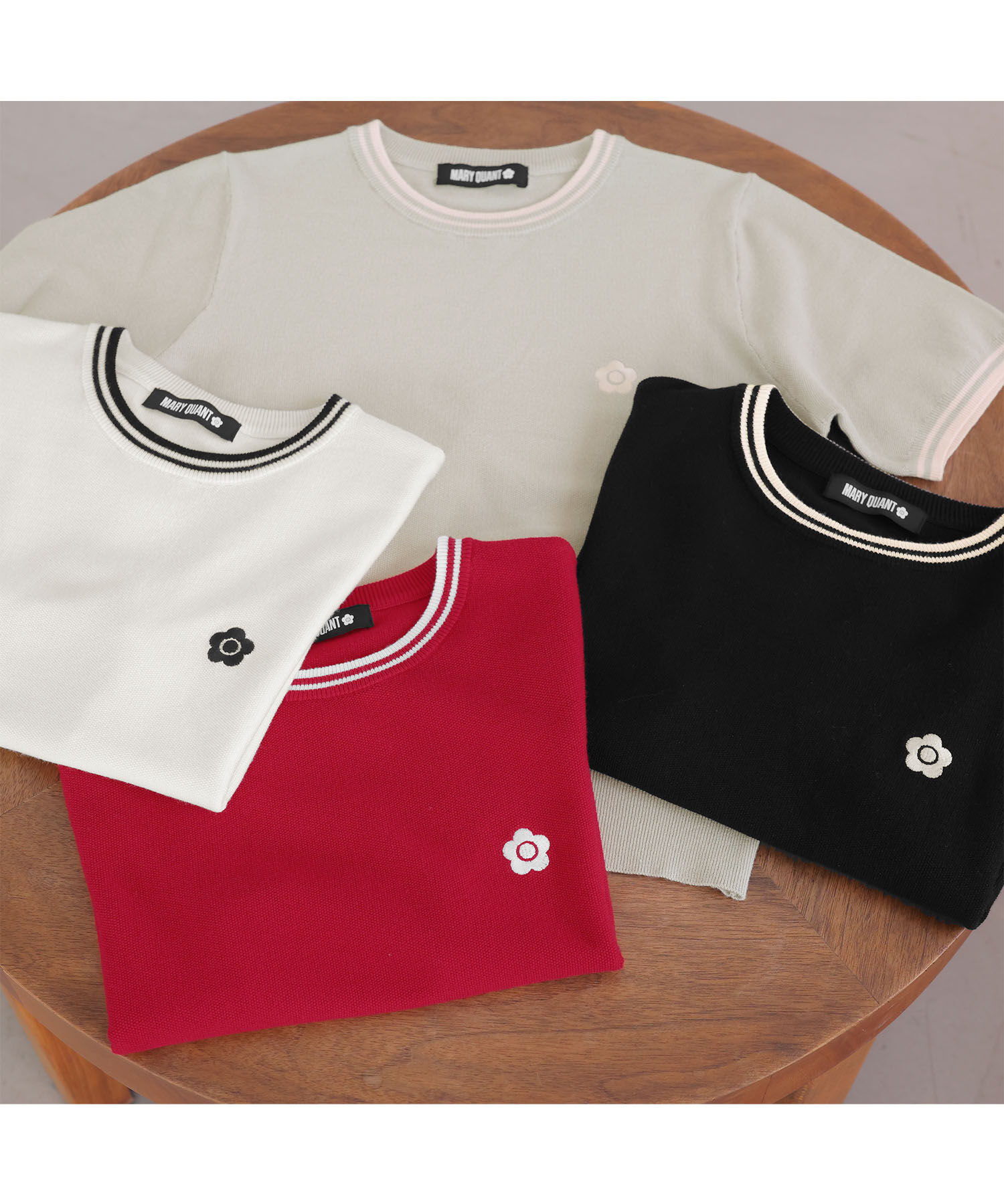 MARY QUANT「ラインニット プルオーバー」|ニット・セーター|