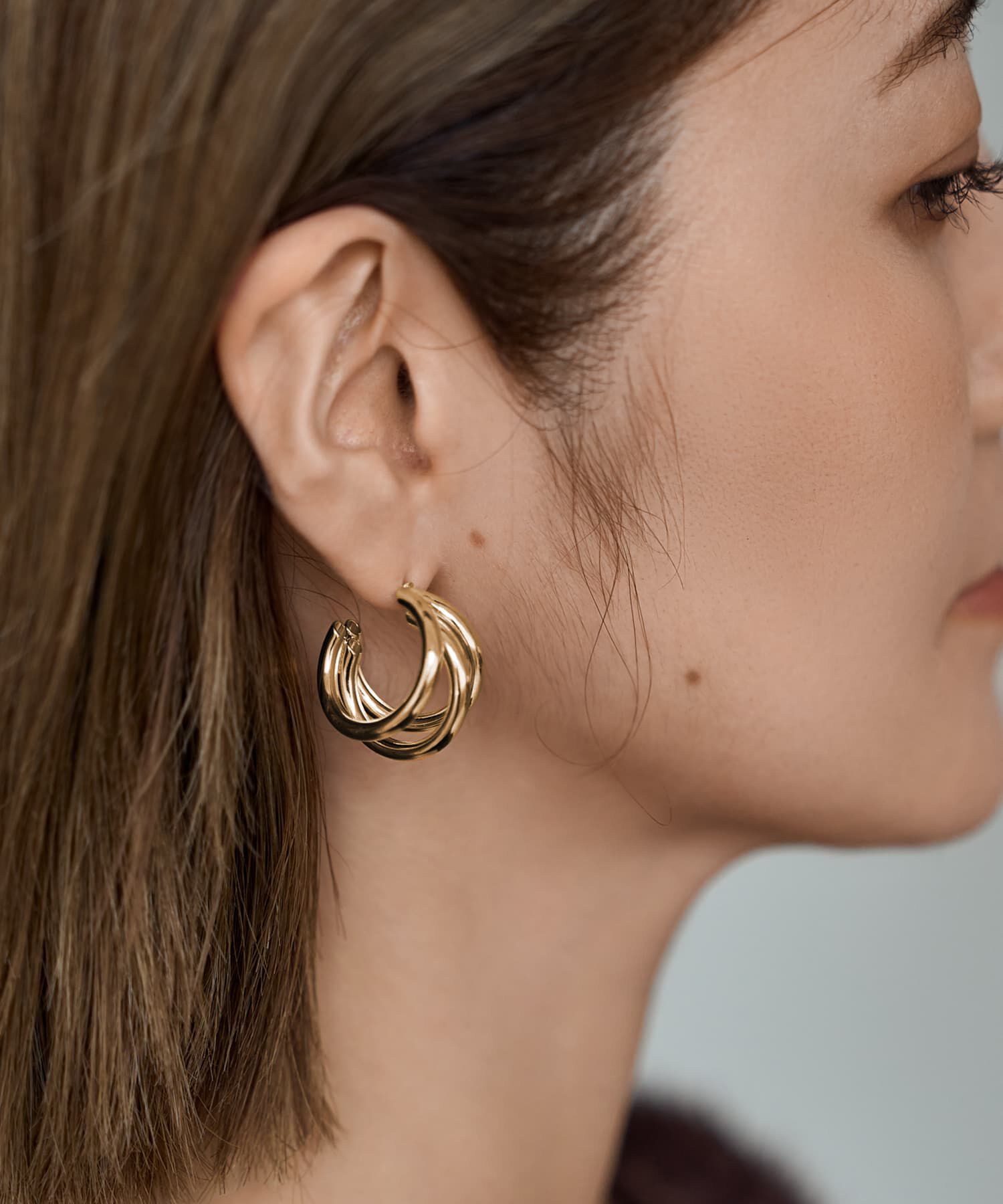 STYLE DELI「トリプルプチフープピアス」|ピアス|
