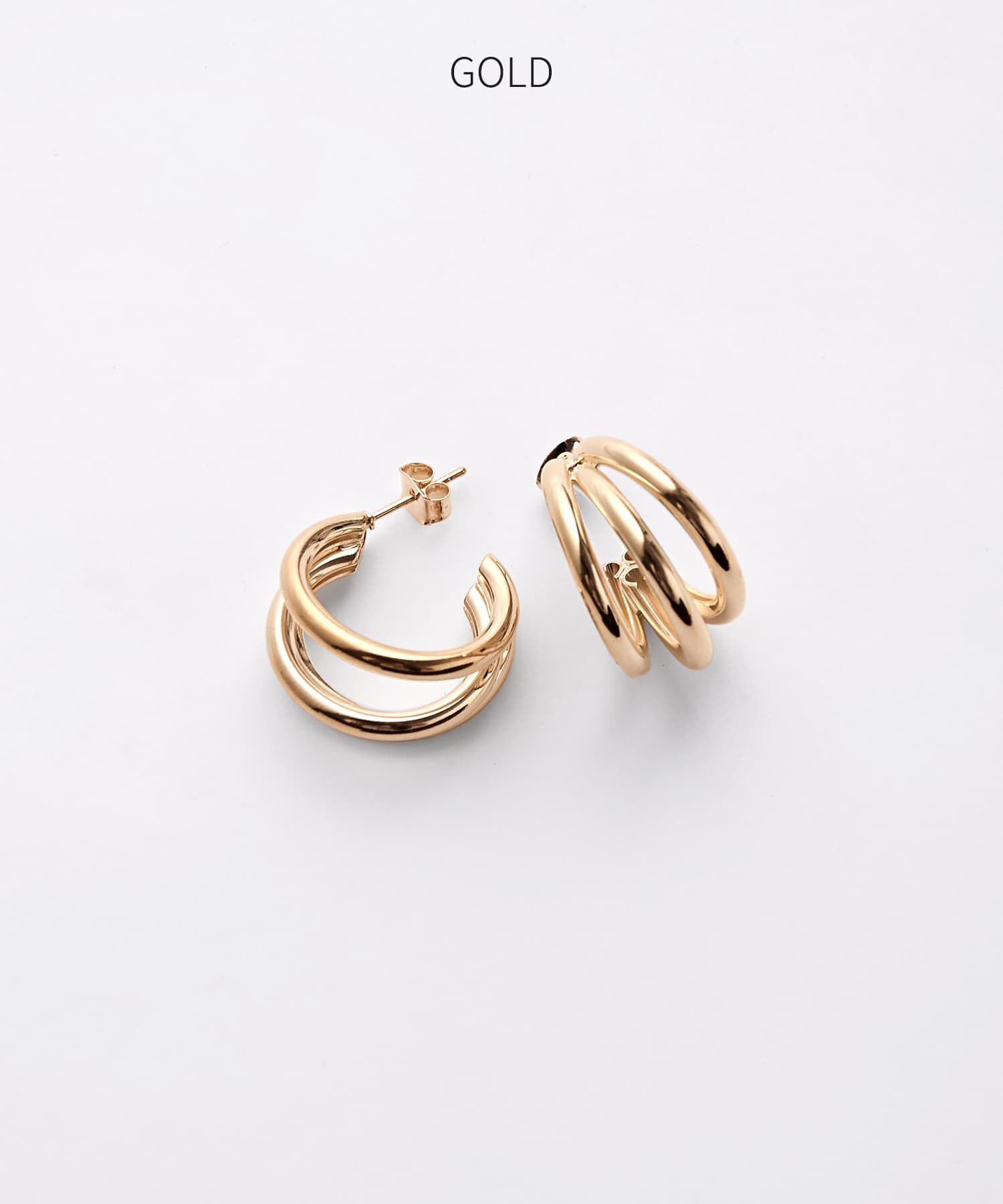 STYLE DELI「トリプルプチフープピアス」|ピアス|