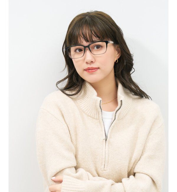  「ウェリントン型 メガネ | 似合うを科学したメガネ(Zoff NEW STANDARD) 伊達メガネ 度付き レンズ交換券付」|メガネ|