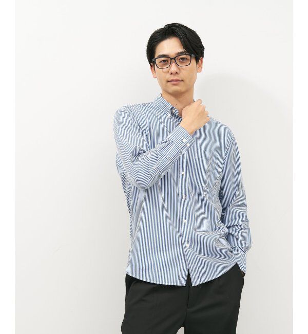  「ウェリントン型 メガネ | 似合うを科学したメガネ(Zoff NEW STANDARD) 伊達メガネ 度付き レンズ交換券付」|メガネ|濃ブルー