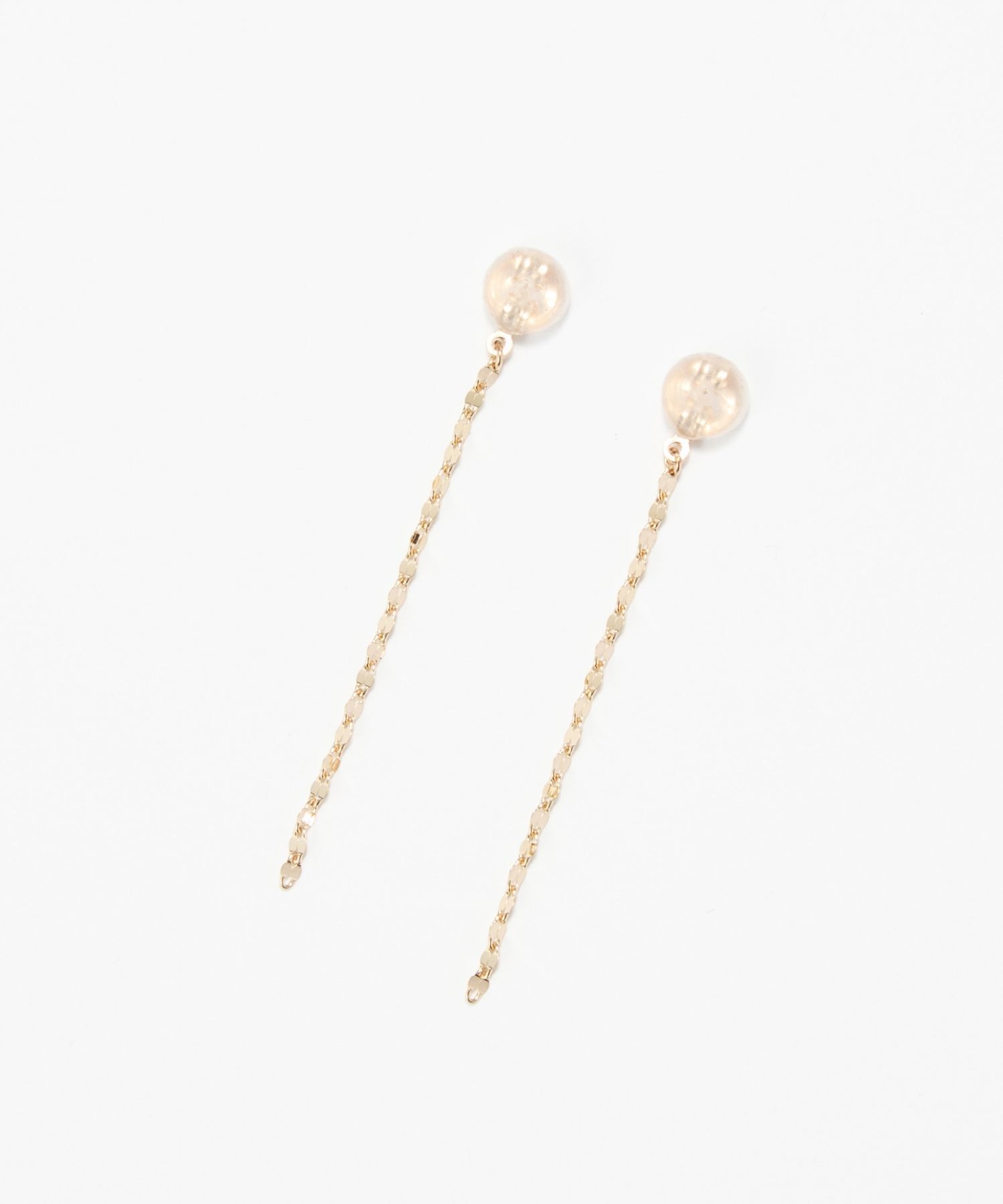 JUPITER「【K10】ペタルチェーンピアスキャッチ/4cm」|ピアス|