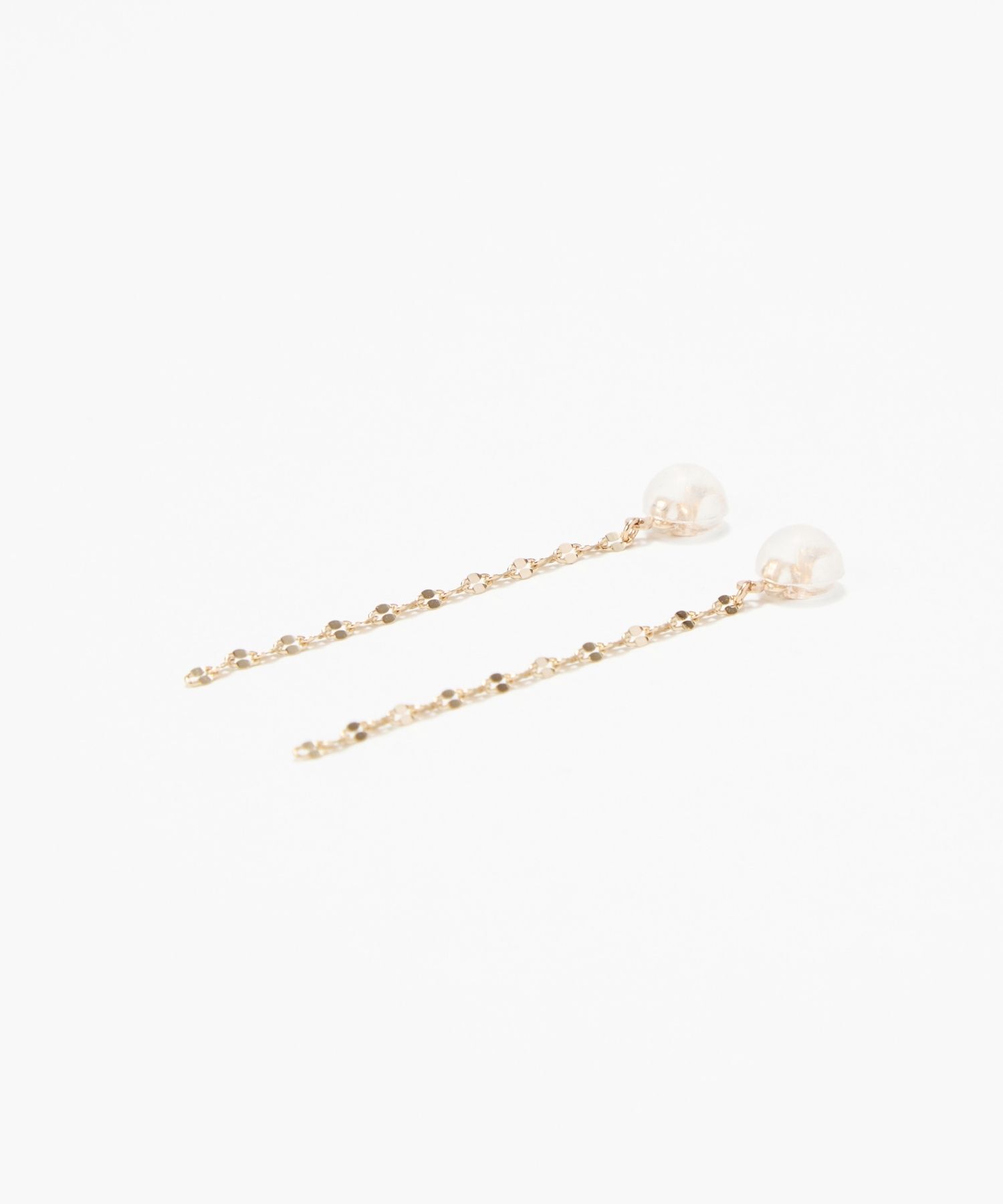 JUPITER「【K10】ペタルチェーンピアスキャッチ/4cm」|ピアス|