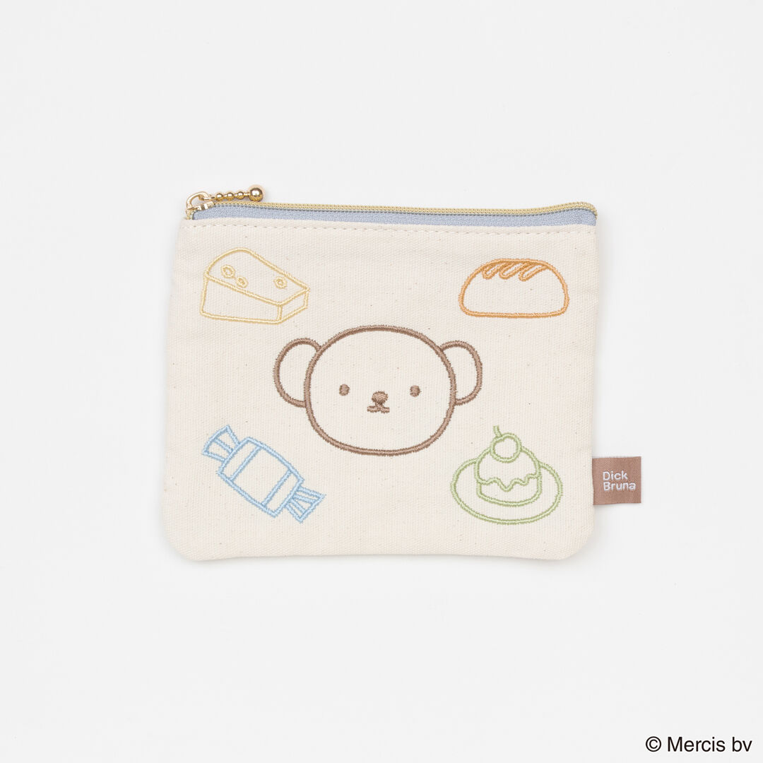  「BRUNA Colorful Line ミニフラットポーチ」|ポーチ|