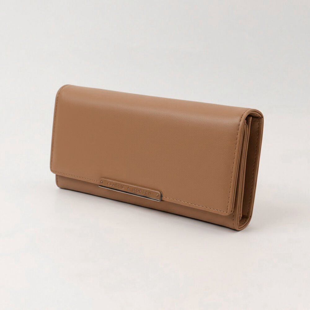 BACKYARD FAMILY「長財布 レディース 通販 三つ折り財布 大容量 おしゃれ 上品 カード入れ 小銭入れ ウォレット」|財布|ブラウン1