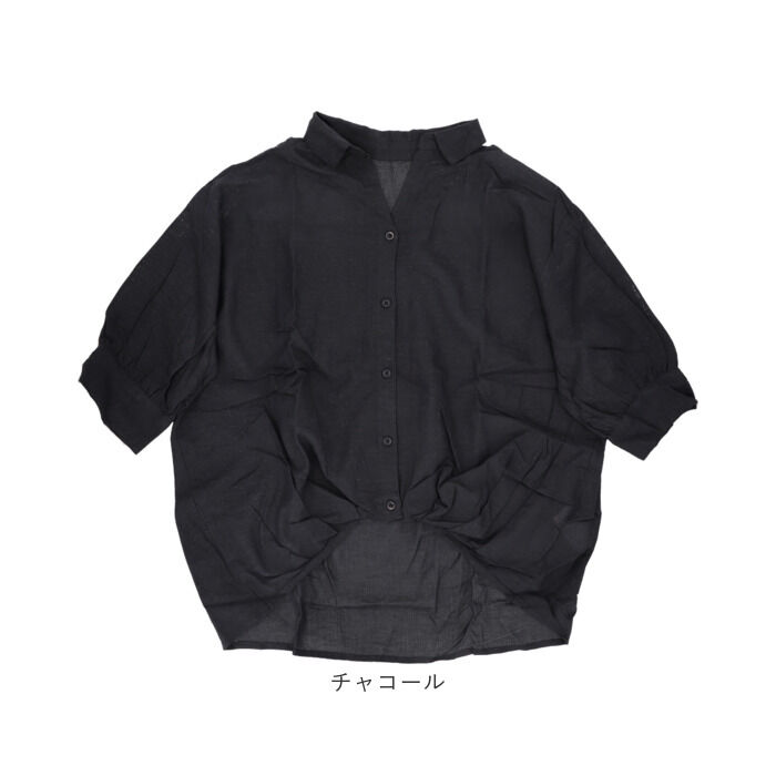 BACKYARD FAMILY「mitis シャツ ミティス 通販 スキッパーシャツ スキッパーブラウス ブラウス 夏 春夏 春秋」|シャツ・ブラウス|