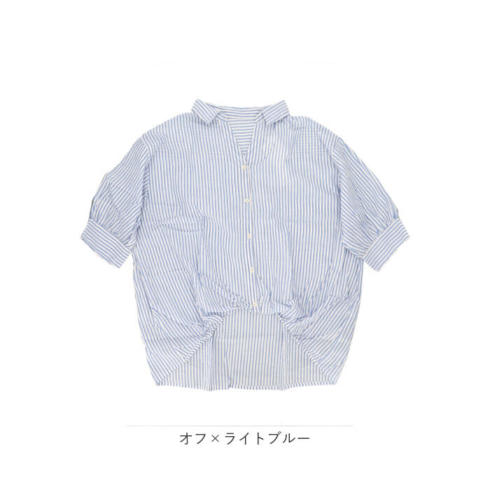 BACKYARD FAMILY「mitis シャツ ミティス 通販 スキッパーシャツ スキッパーブラウス ブラウス 夏 春夏 春秋」|シャツ・ブラウス|