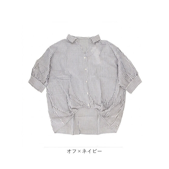 BACKYARD FAMILY「mitis シャツ ミティス 通販 スキッパーシャツ スキッパーブラウス ブラウス 夏 春夏 春秋」|シャツ・ブラウス|