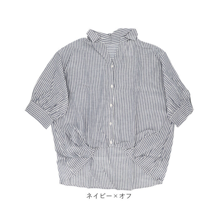 BACKYARD FAMILY「mitis シャツ ミティス 通販 スキッパーシャツ スキッパーブラウス ブラウス 夏 春夏 春秋」|シャツ・ブラウス|